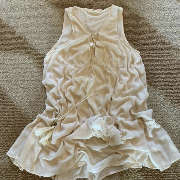 🎉HP🎉 Beautiful Cream Boho Beach Dress - Picture 5 of 5
